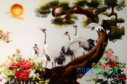 tranh kính tùng hạc diên niên