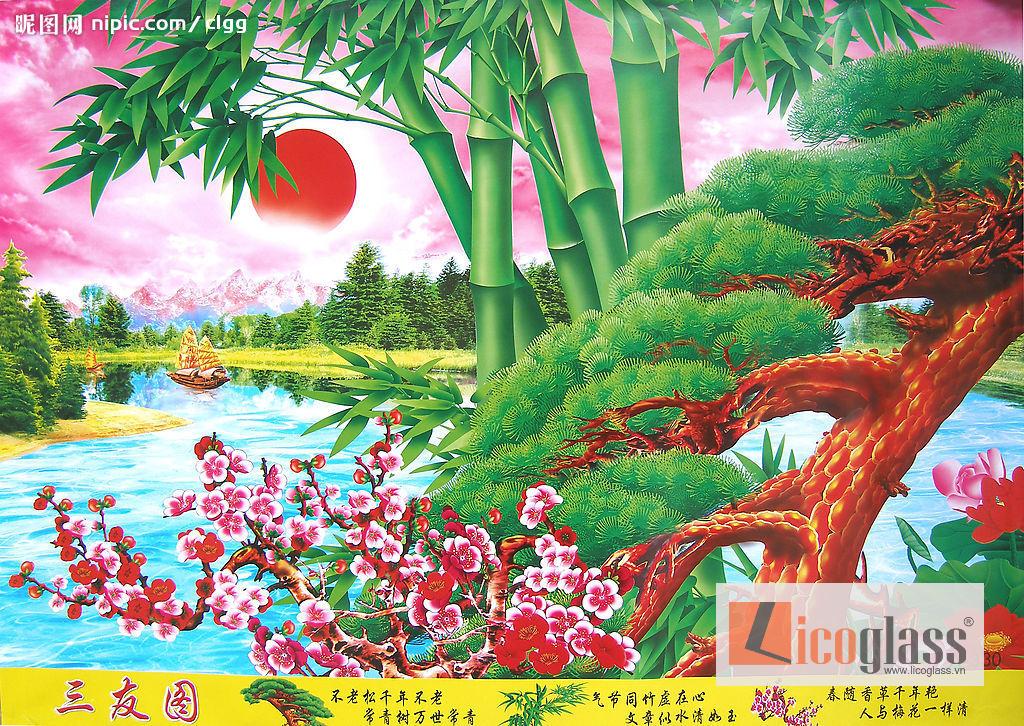 tranh kính phong cảnh