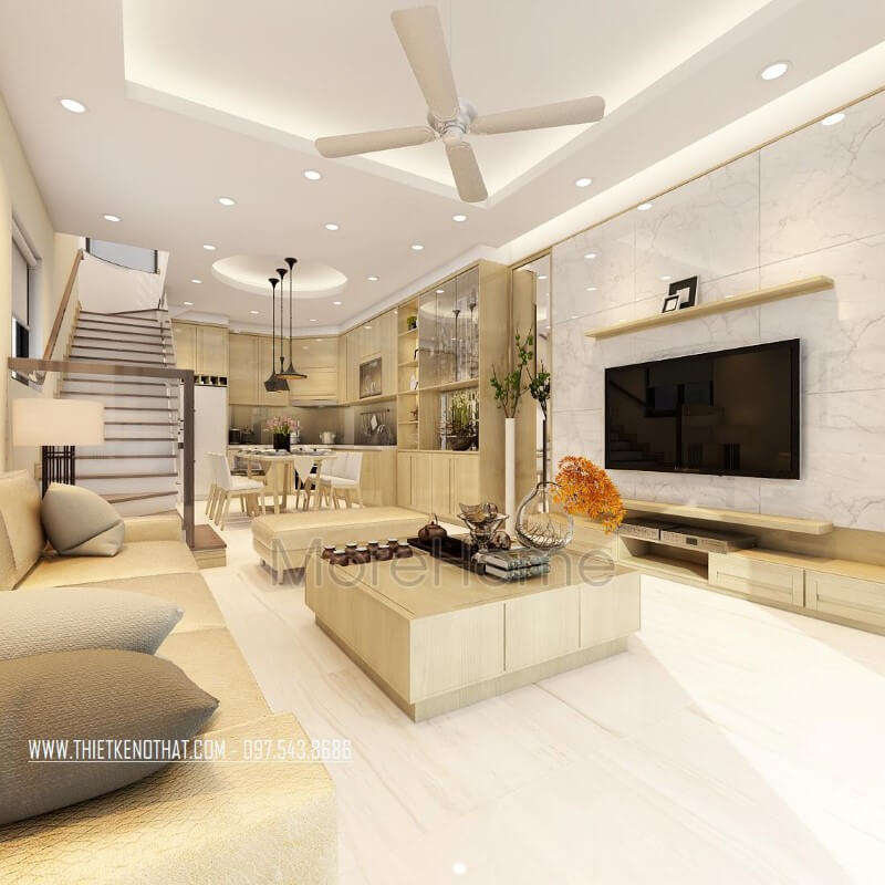 Thiết kế nhà phố phong cách hiện đại với nội thất gỗ đẹp sang trọng Lựa chọn các mẫu thiết kế phòng khách biệt thự, nhà phố đẹp