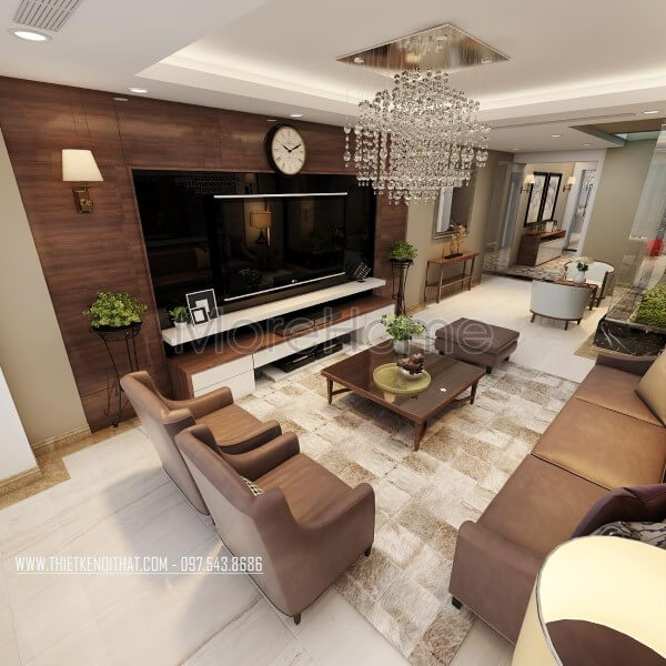 Thiết kế nội thất phòng khách với nội thất gỗ hiện đại đẹp sang trọng Lựa chọn các mẫu thiết kế phòng khách biệt thự, nhà phố đẹp
